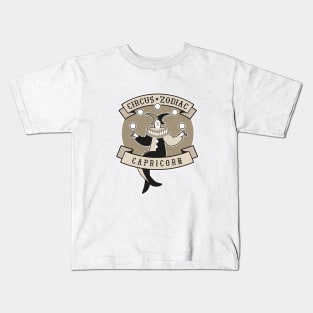 Zodiac Circus. Capricorn Kids T-Shirt